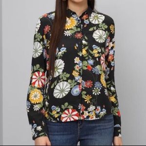 Button down floral shirt